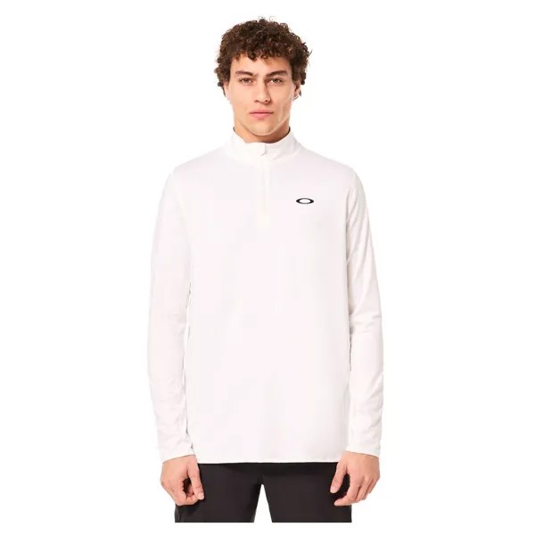 Футболка Oakley Gravity Range Long Sleeve Halfzip, белый