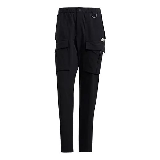 Спортивные штаны Men's adidas Utl Cargo Pants Solid Color Outdoor Multiple Pockets Sports Pants/Trousers/Joggers Black, мультиколор