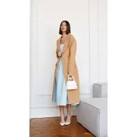 Плащ Beauty-5210 В цвете: Бежевый; Размеры: 46,44,42