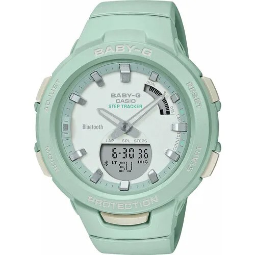 Наручные часы CASIO Baby-G, бирюзовый, зеленый