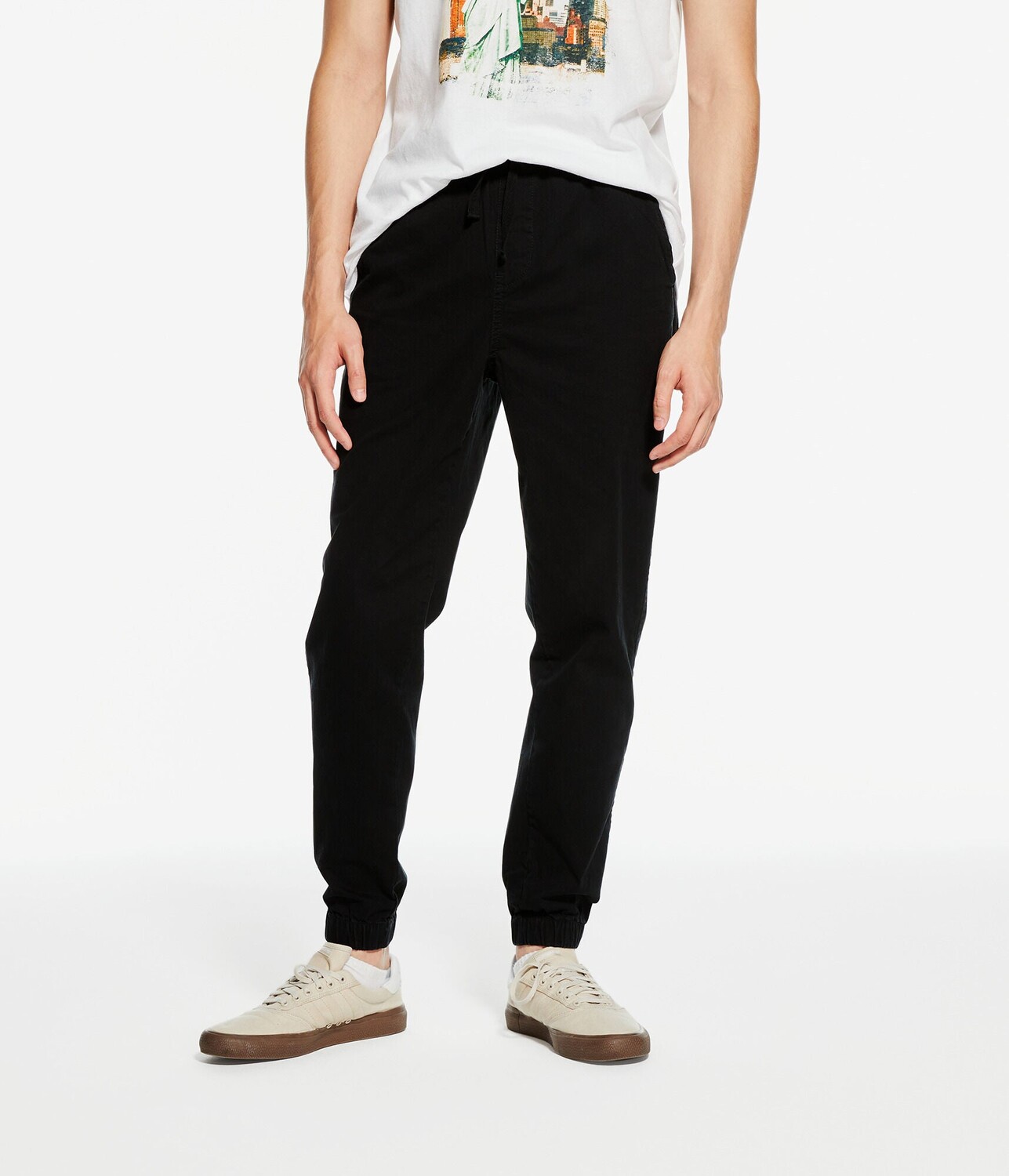 Мужские джоггеры Aeropostale из эластичного твила, цвет Black 7