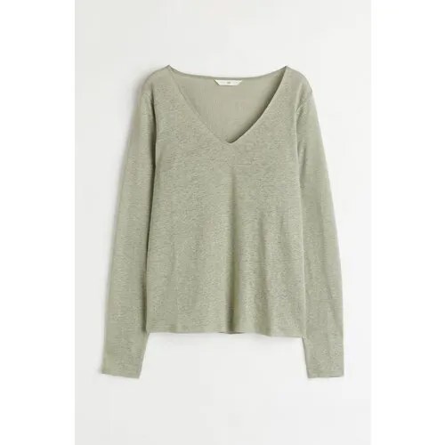 Лонгслив H&M, размер L, зеленый