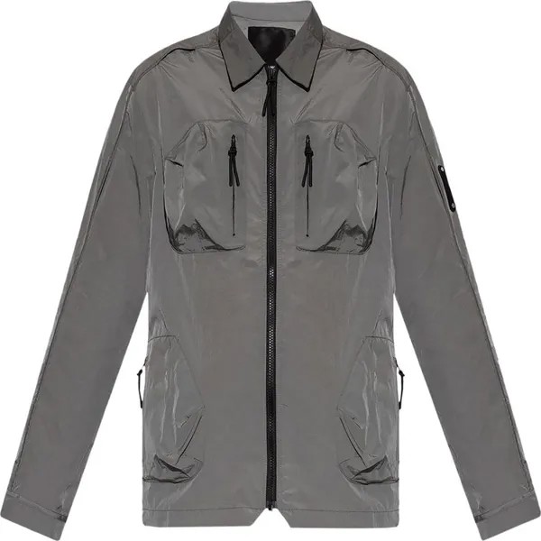 Рубашка A-Cold-Wall* Branding Nylon Overshirt 'Mid Grey', серый