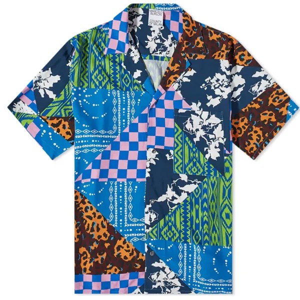 Рубашка Marcelo Burlon Mix & Match Hawaii Vacation Shirt