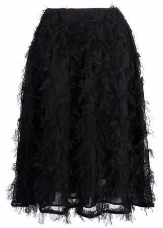 Baum Und Pferdgarten fringed A-line skirt