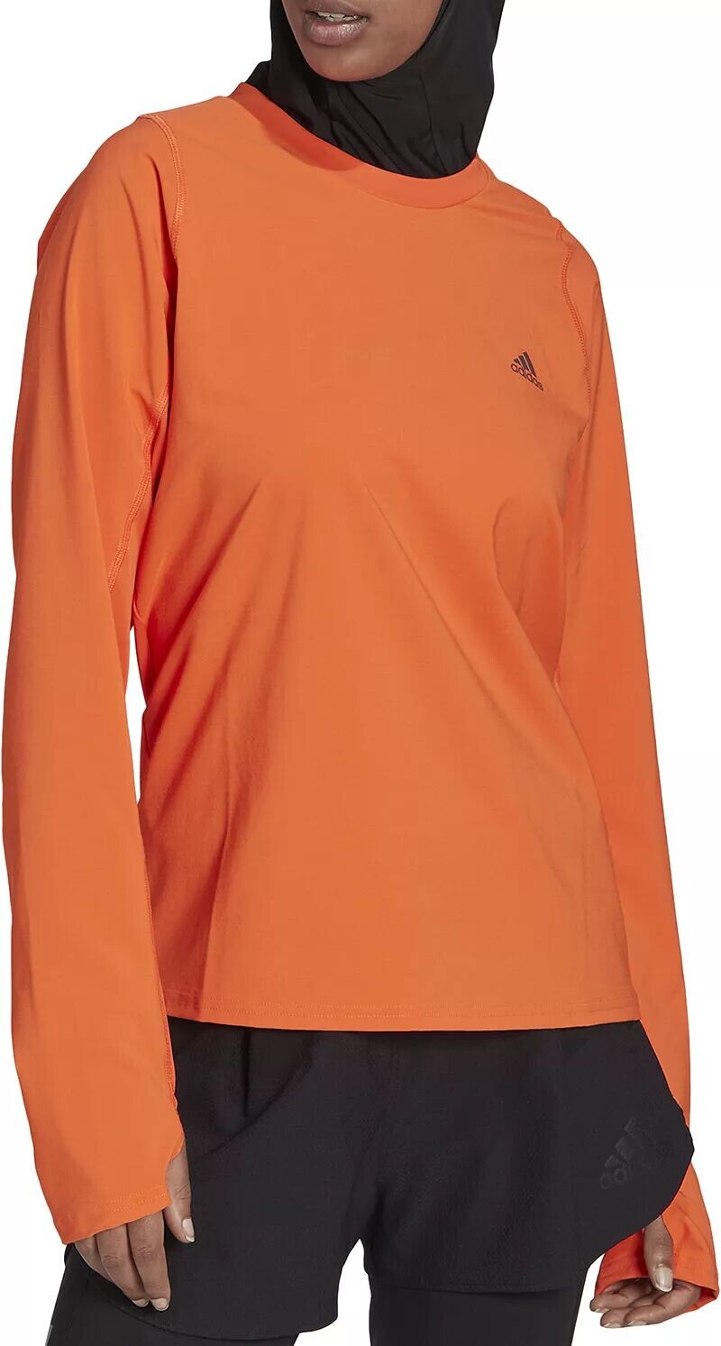 Женская рубашка для бега с длинным рукавом Adidas Fast Hybrid