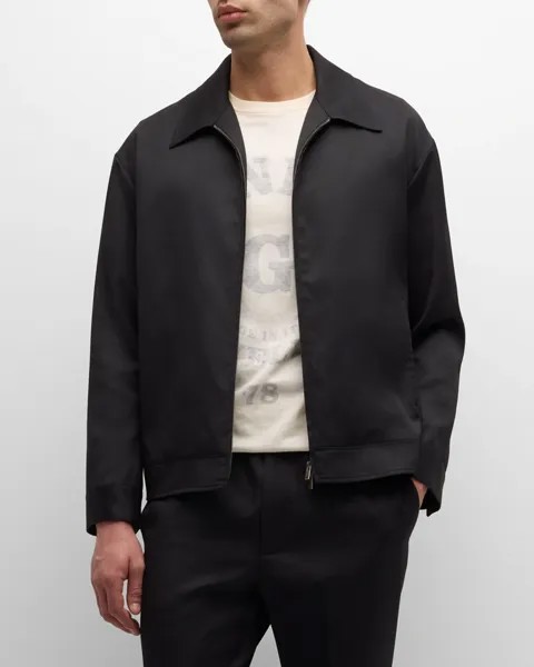 Мужская спортивная куртка из габардина Luther Golden Goose, цвет Black