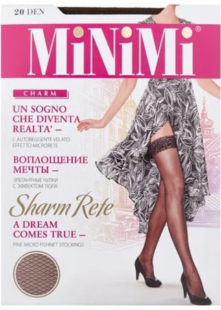 Чулки MiNiMi Sharm Rete 20 den, размер 4-L, cappuccino (коричневый)