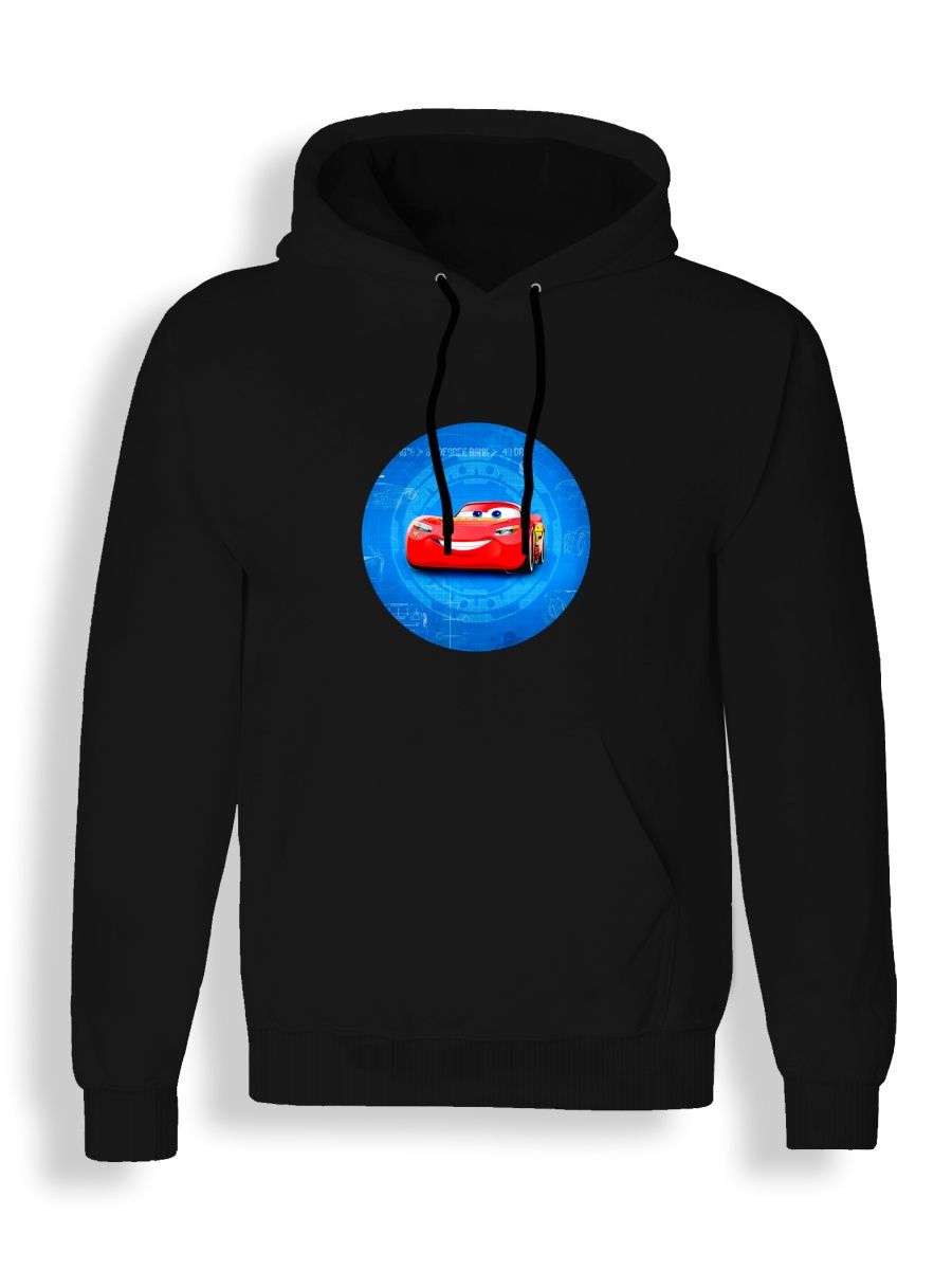 Худи унисекс СувенирShop Тачки/Cars/Молния Маккуин 18 черное XL