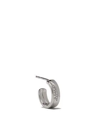 Georg Jensen золотые серьги-кольца Fusion с бриллиантами