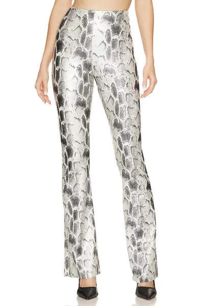 Леггинсы Commando Faux Leather Animal Flare, цвет Fog Python