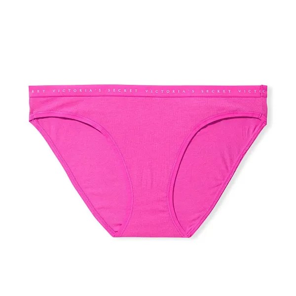 Трусы Victoria's Secret Stretch Cotton Bikini, фуксия