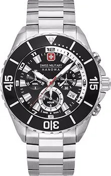 Швейцарские наручные  мужские часы Swiss military hanowa 06-5341.04.007. Коллекция Ambassador Chrono