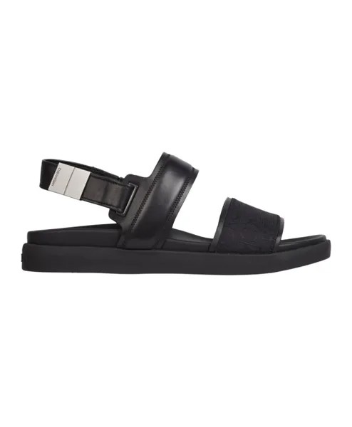 Стильные кожаные сандалии Calvin Klein, черный