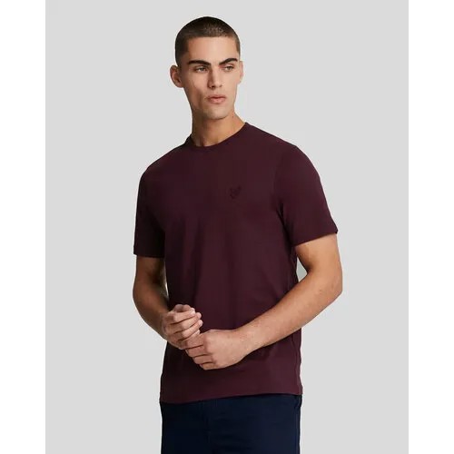 Футболка Lyle & Scott Tonal Eagle T-Shirt, размер XL, burgundy