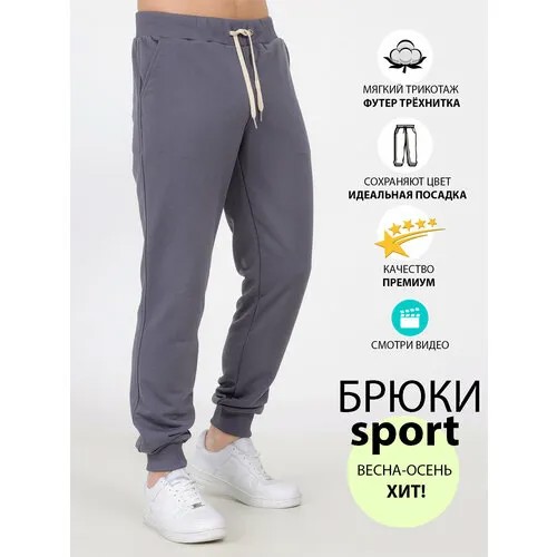 Брюки спортивные R&K, размер 2XL, фиолетовый