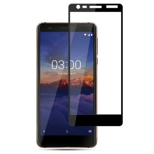 Защитное стекло 5D SG для Nokia 3.1 черное