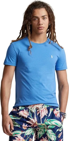 Футболка Polo Ralph Lauren Classic Fit Jersey V-Neck T-Shirt, цвет Blue 3