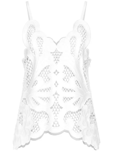 Dolce & Gabbana топ с вырезами, белый