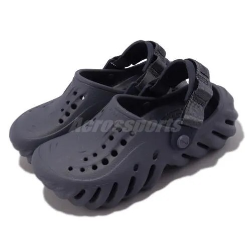 Crocs Echo Clog K Storm Navy Kids Preschool Slip On Sandals Тапочки 208190-4EA