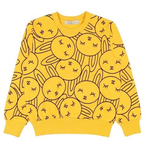 BONITO KIDS Свитшот для девочки, цвет горчица, рост 98 см