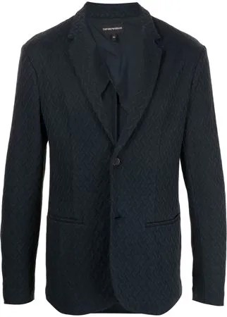 Emporio Armani пиджак с тисненым узором