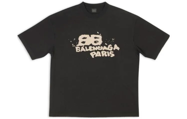 Balenciaga Мужская футболка, черный