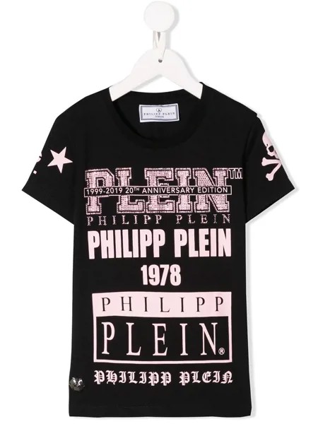 Philipp Plein Junior футболка с круглым вырезом и логотипом