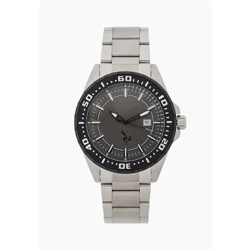 Наручные часы U.S. POLO ASSN. USPA1041-08, черный, серебряный