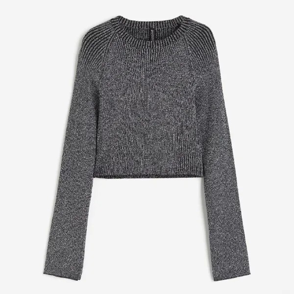 Джемпер H&M Knit Long-sleeved, темно-серый