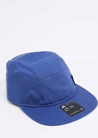 Голубая 5-панельная кепка Nike SB-Серый