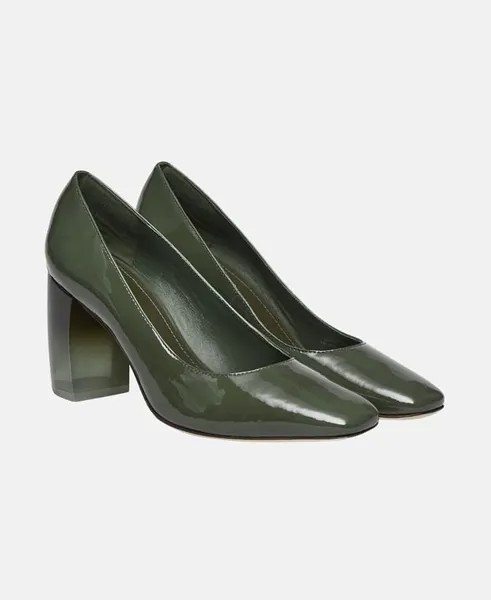 Лакированные туфли-лодочки Tory Burch, темно-зеленый