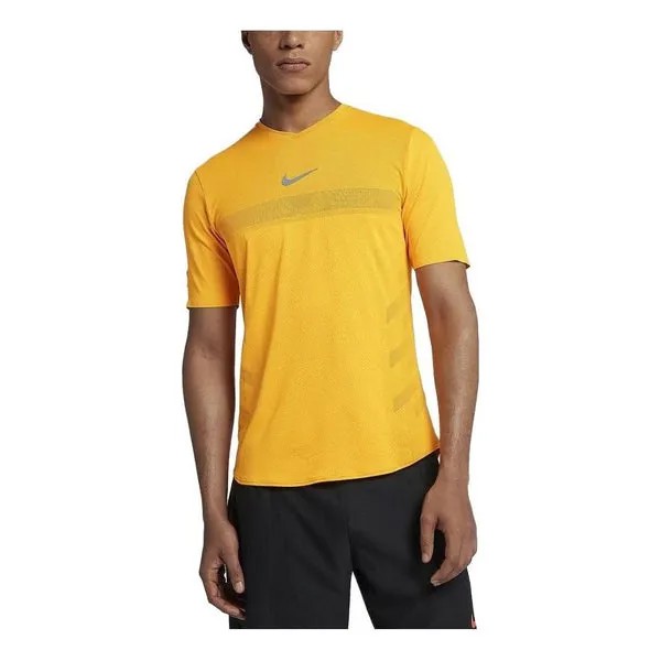 Футболка Nike Court Rafa Aeroreact Short Sleeve T-Shirt 'Yellow', желтый