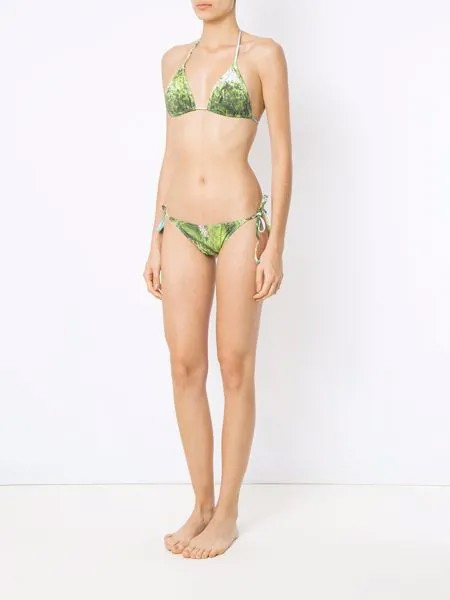 Isolda foliage print bikini set
