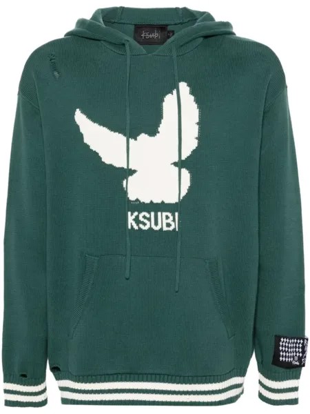 Ksubi худи Flight с логотипом, зеленый