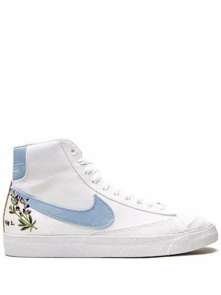 Высокие кеды Blazer Nike, белый