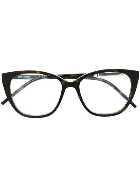 Saint Laurent Eyewear очки в оправе черепаховой расцветки