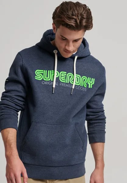 Худи Superdry Vintage Retro Repeat, цвет индиго