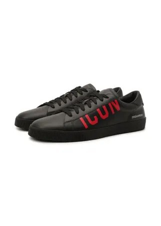 Кожаные кеды Dsquared2