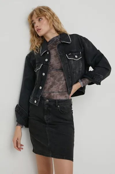Джинсовая куртка Tommy Jeans, черный