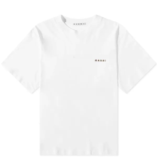 Футболка с круглым логотипом Marni