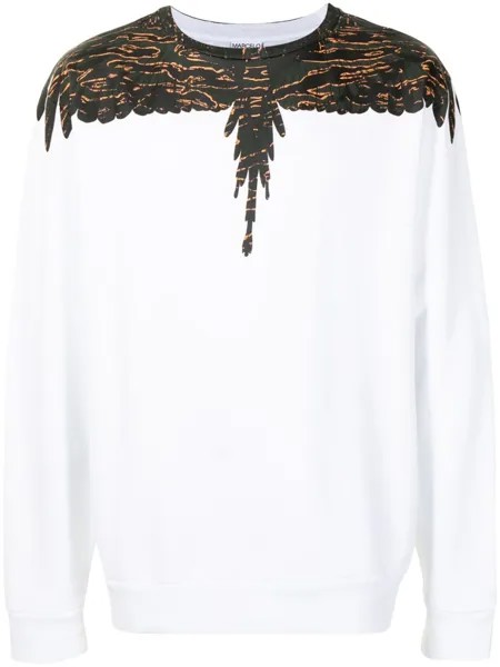Marcelo Burlon County of Milan футболка с длинными рукавами и принтом Wings, белый