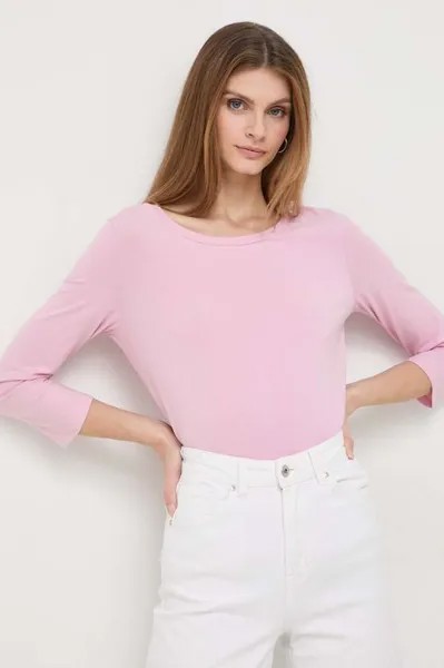 Лонгслив Weekend Max Mara, розовый