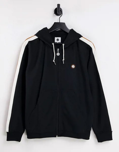 Черная спортивная куртка с капюшоном Pretty Green Tilby-Черный цвет