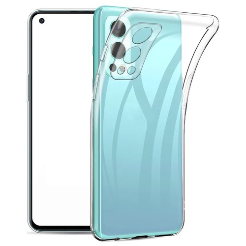 Прозрачный силиконовый чехол с защитой камеры для OnePlus Nord 2 / Тонкий противоударный легкий чехол накладка на телефон Ван Плюс Норд 2