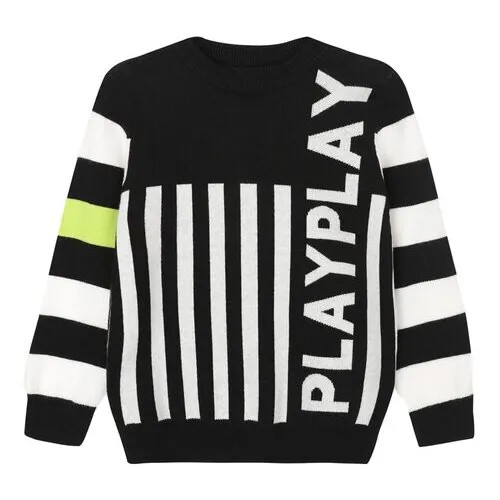 Джемпер playToday размер 110, черный/желтый/белый