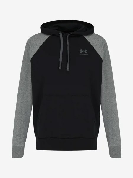 Худи мужская Under Armour Rival Colorblock, Черный