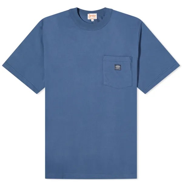 Футболка Armor-Lux X Denham Blavet Pocket T-Shirt, цвет Dark Denim