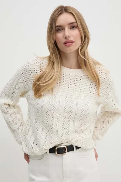 ИСАДОРА хлопковый свитер Pepe Jeans, бежевый