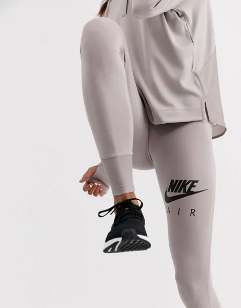 Серые леггинсы для бега Nike Air-Серый